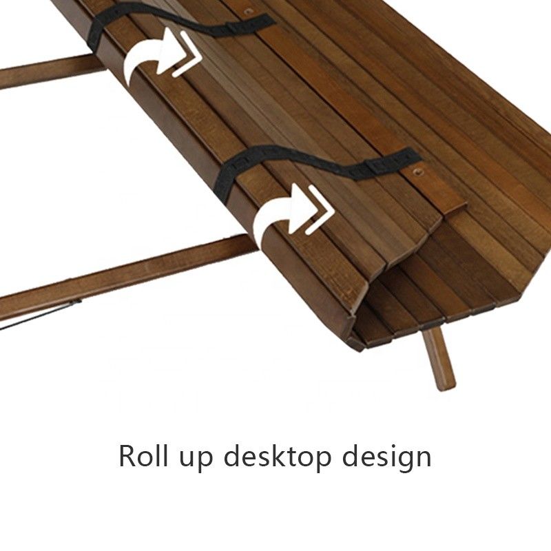 Folding Octagonal Beech Wood Camping Table 90x90cm 30kg Capacity